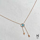 Evil Eye Neckchain with Hanging Initials