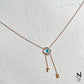 Evil Eye Neckchain with Hanging Initials