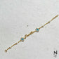 Custom Name Pearl Chain Evil Eye Bracelet