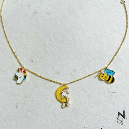 Charm Neckchain | Personalised 925 Silver Jewellery for Kids | Niashine