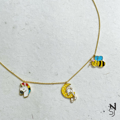 Charm Neckchain | Personalised 925 Silver Jewellery for Kids | Niashine