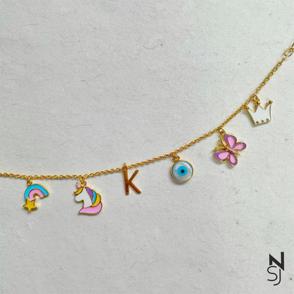 Custom Initial Charm Bracelet