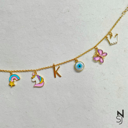 Custom Initial Charm Bracelet