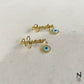 Custom Name Evil Eye Collar Pin