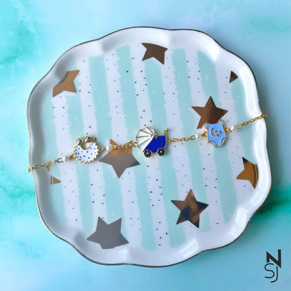 Oh Baby! Charm Bracelet | Personalised 925 Silver Jewellery for Kids | Niashine