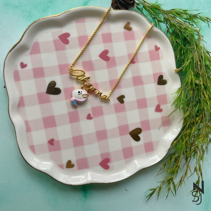 Custom Name Unicorn Neckchain | Personalised 925 Silver Jewellery for Kids | Niashine