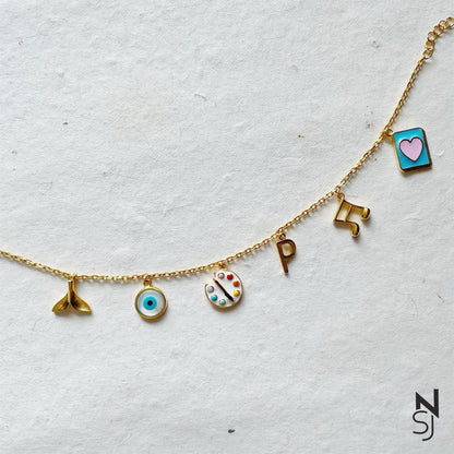 All of my Favourites Charm Bracelet | Personalised 925 Silver Jewellery for Kids | Niashine