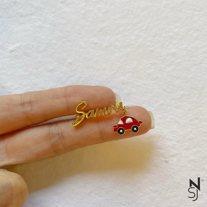 Custom Name Car Collar Pin