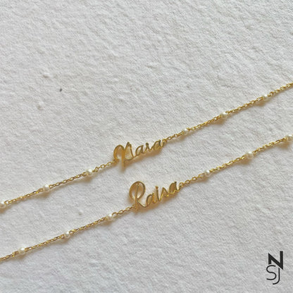 Custom Name Bracelet | Personalised 925 Silver Jewellery for Kids | Niashine