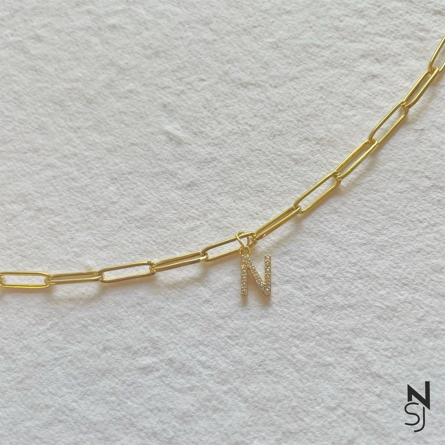 Studded Initial Bracelet