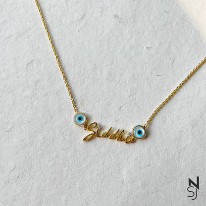 Custom Name Evil Eye Neckchain