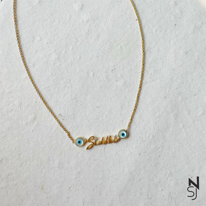 Custom Name Evil Eye Neckchain