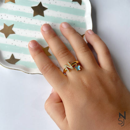 Initial Ring | Personalised 925 Silver Jewellery for Kids | Niashine
