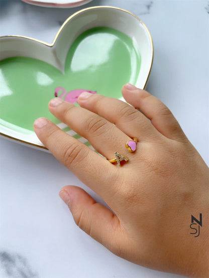 Initial Love Ring | Personalised 925 Silver Jewellery for Kids | Niashine