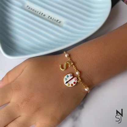 Every Child Is An Artist Bracelet | Personalised 925 Silver Jewellery for Kids | Niashine