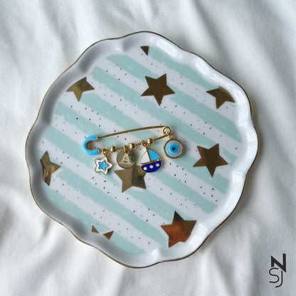Custom Initial Brooch | Personalised 925 Silver Jewellery for Kids | Niashine