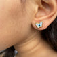 Butterfly Evil Eye Studs