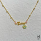 Name Neckchain & Charm Bracelet Set in Gold-Plated Silver