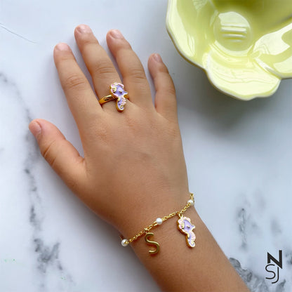Sea Horse Obsession Bracelet & Ring Set