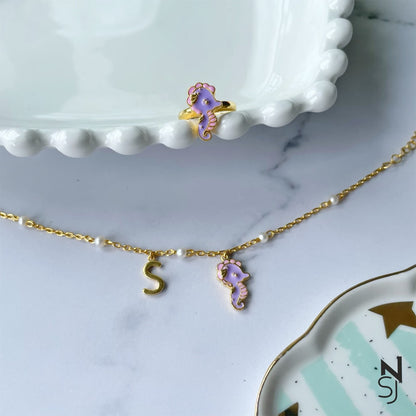 Sea Horse Obsession Bracelet & Ring Set