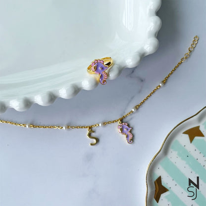 Sea Horse Obsession Bracelet & Ring Set