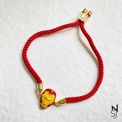 Iron Man Thread Bracelet | Personalised 925 Silver Jewellery for Kids | Niashine