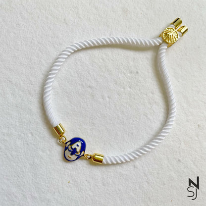 Captain America Thread Bracelet | Personalised 925 Silver Jewellery for Kids | Niashine