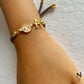 Monkey Love Initial Bracelet