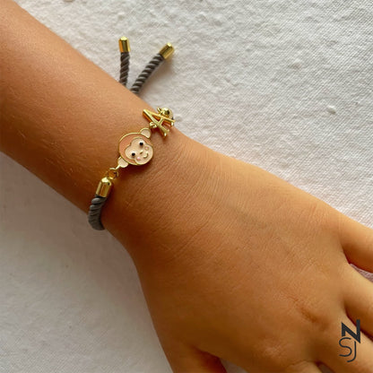 Monkey Love Initial Bracelet