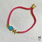 Small Elephant Initial Bracelet