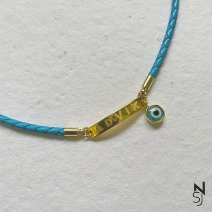 Custom Name Evil Eye Bracelet | Personalised 925 Silver Jewellery for Kids | Niashine