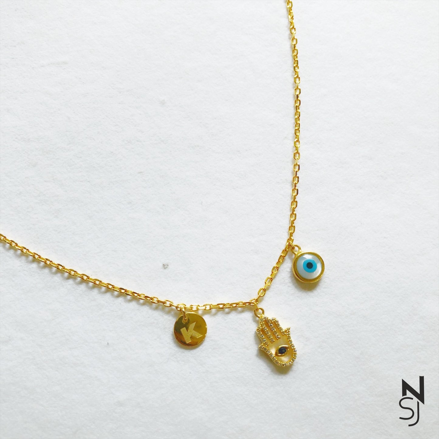Custom Initial Good Vibes Neckchain