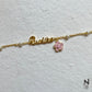 Custom Name Flower Bracelet
