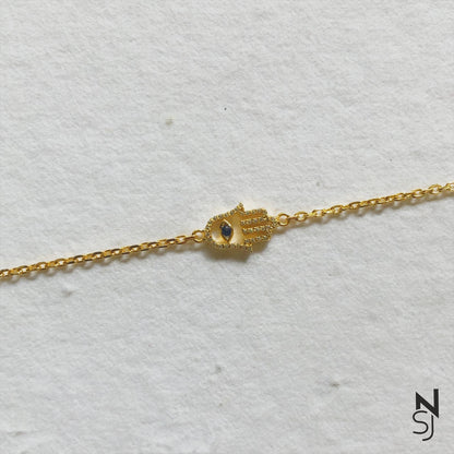 Hamsa Bracelet | Personalised 925 Silver Jewellery for Kids | Niashine