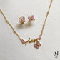 Angel Wing Neckchain & Studs Set