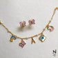Charm Bracelet & Studs Set