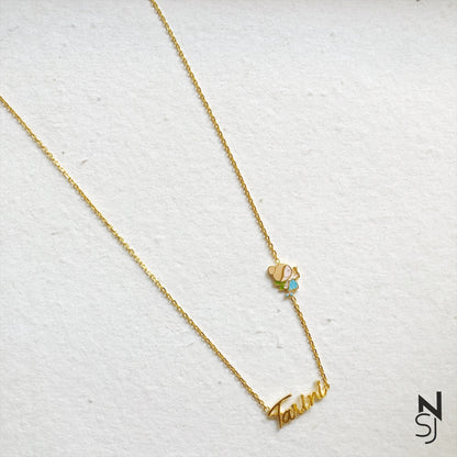 Pixie Dust Name Neckchain | Personalised 925 Silver Jewellery for Kids | Niashine