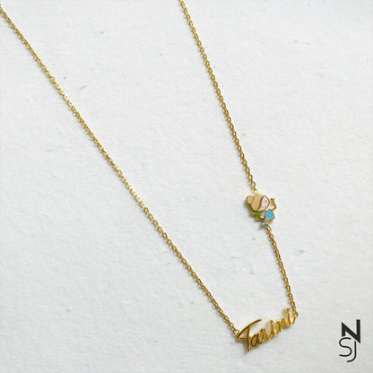 Pixie Dust Name Neckchain | Personalised 925 Silver Jewellery for Kids | Niashine