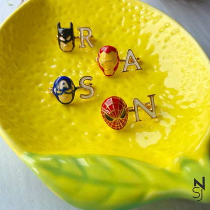 Captain America Initial Collar Pin