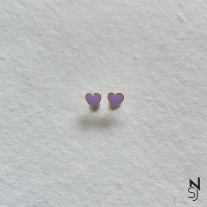 Heart Studs | Personalised 925 Silver Jewellery for Kids | Niashine