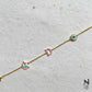 Unicorn, Evil Eye and Custom Initial Bracelet