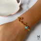 Custom Name Evil Eye Bracelet