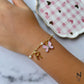 Butterfly & Custom Initial Bracelet