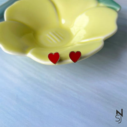 Heart Studs | Personalised 925 Silver Jewellery for Kids | Niashine