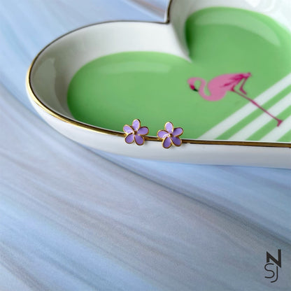 Flower Studs | Personalised 925 Silver Jewellery for Kids | Niashine