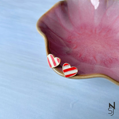 Heart Studs | Personalised 925 Silver Jewellery for Kids | Niashine
