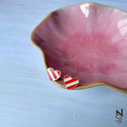 Heart Studs | Personalised 925 Silver Jewellery for Kids | Niashine
