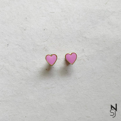 Heart Studs | Personalised 925 Silver Jewellery for Kids | Niashine