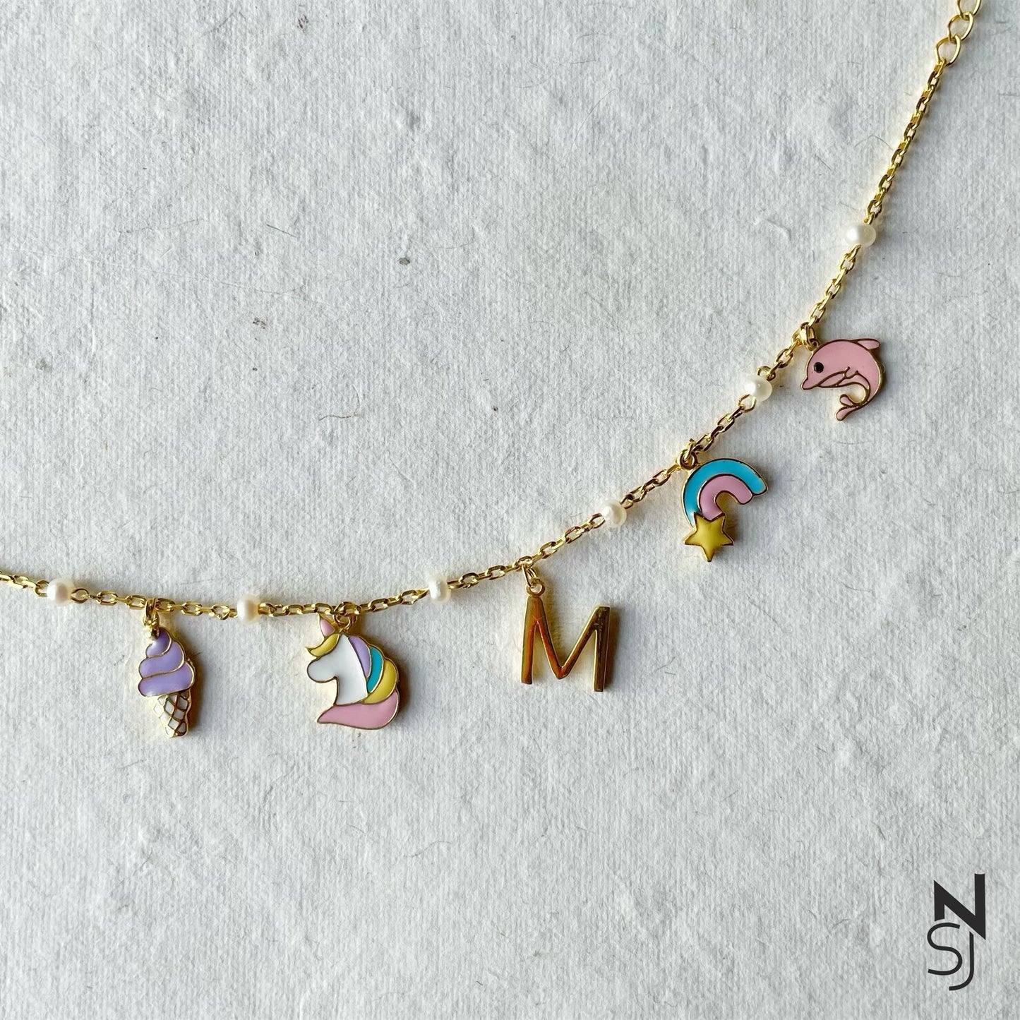 Custom Initial Charm Bracelet